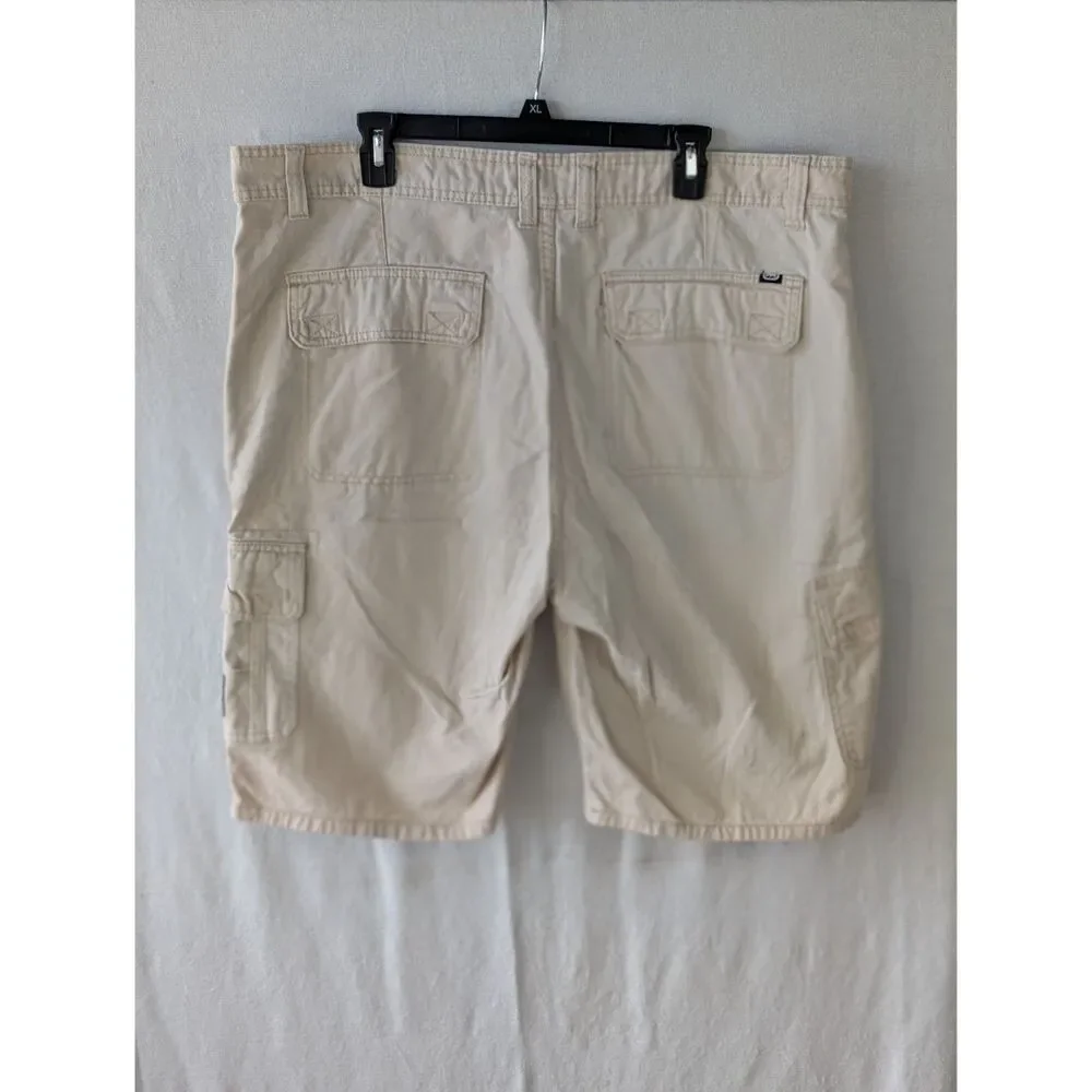Y2k Ecko Unltd. Baggy Cargo Shorts Cream Men's Size 40